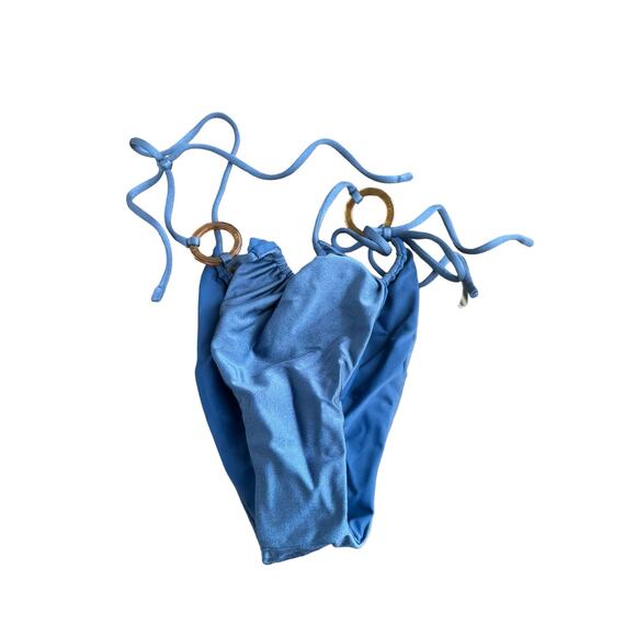 VDM Marley Deep Metallic Matte Blue Reversible Brazilian Bikini Bottom Size XL - Picture 5 of 9